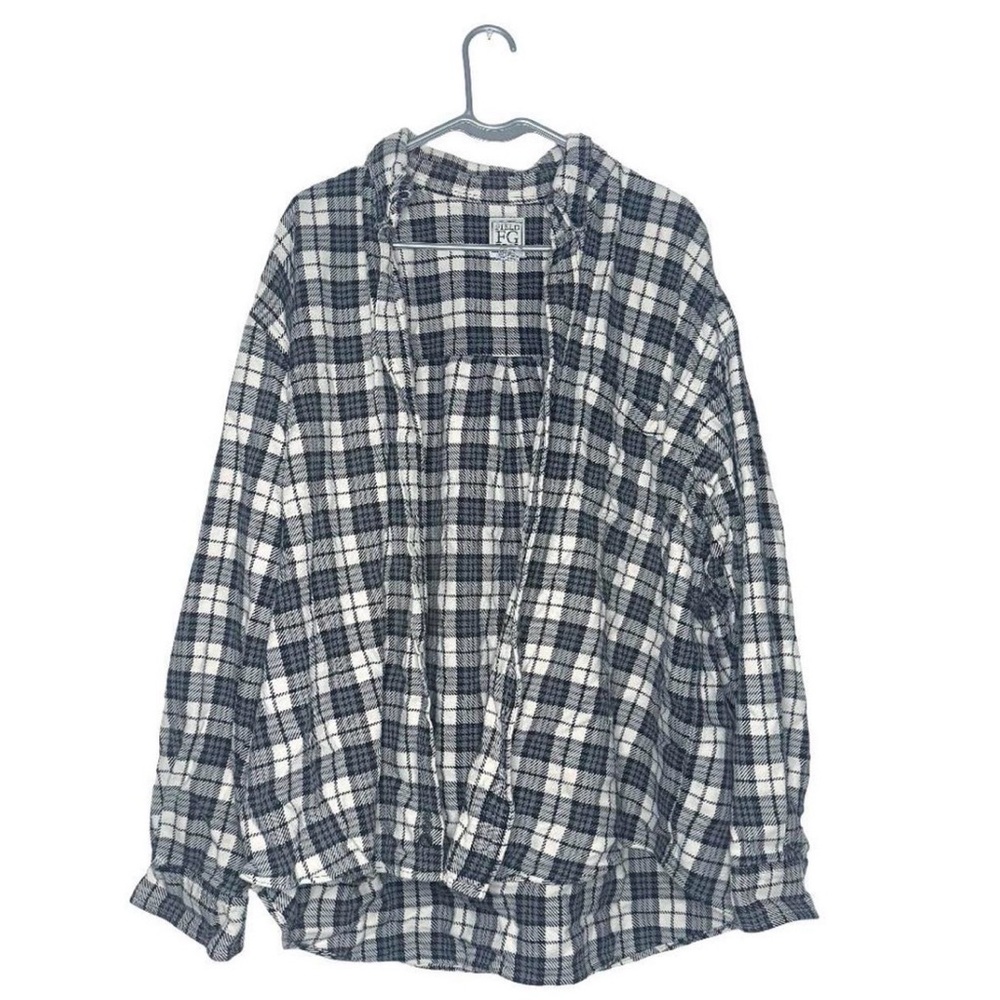 Plaid Button-Up Shirt